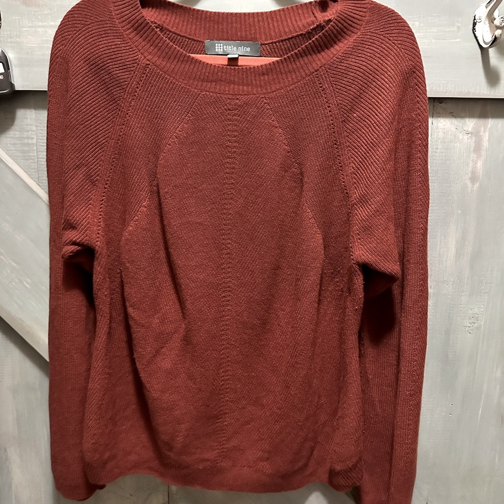 Title Nine Cable Knit Sweater